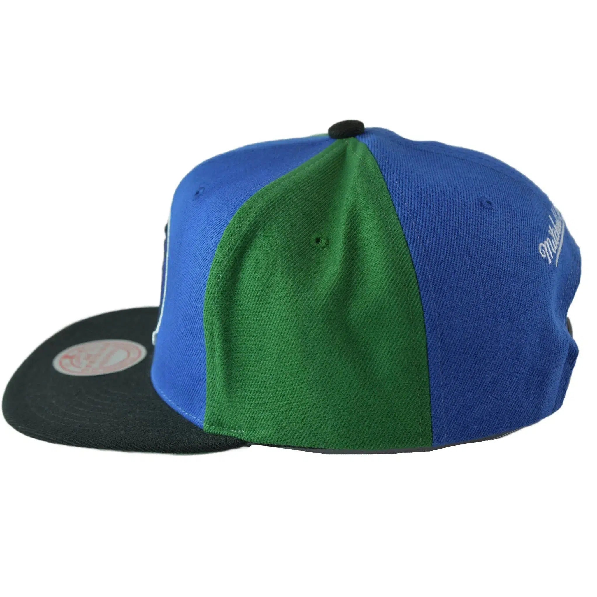 Dallas Mavericks NBA Team Era Pinwheel Men's Snapback Cap, Flat Bill Hat by Mitchell & Ness