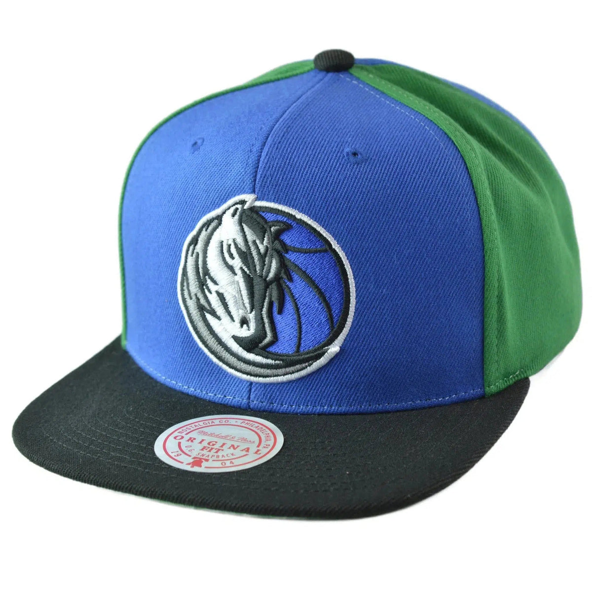 Dallas Mavericks NBA Team Era Pinwheel Men's Snapback Cap, Flat Bill Hat by Mitchell & Ness