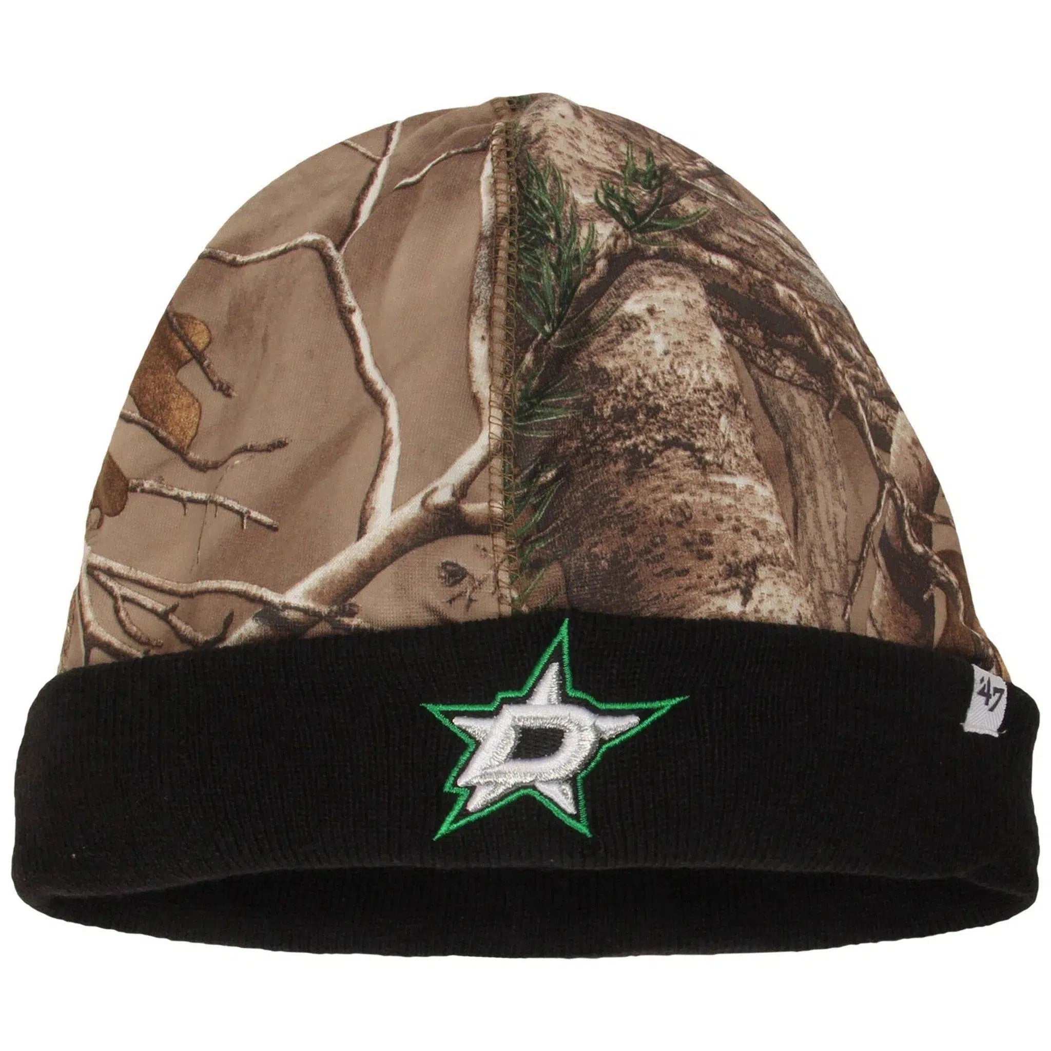 Dallas Stars NHL Hockey Team Realtree™ Camouflage Knit Cuffed Hat Beanie