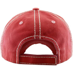 Day of the Dead Floral Sugar Skull Vintage Pink Adjustable Women's Baseball Hat