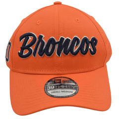 Denver Broncos New Era 39THIRTY NFL Team Est. Orange Football Flex Fit Hat