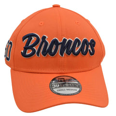 Denver Broncos New Era 39THIRTY NFL Team Est. Orange Football Flex Fit Hat