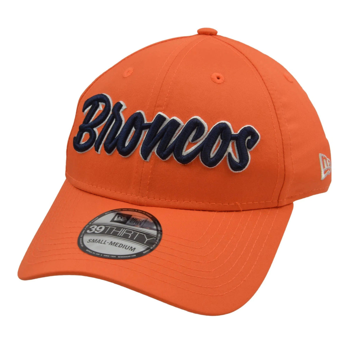 Denver Broncos New Era 39THIRTY NFL Team Est. Orange Football Flex Fit Hat