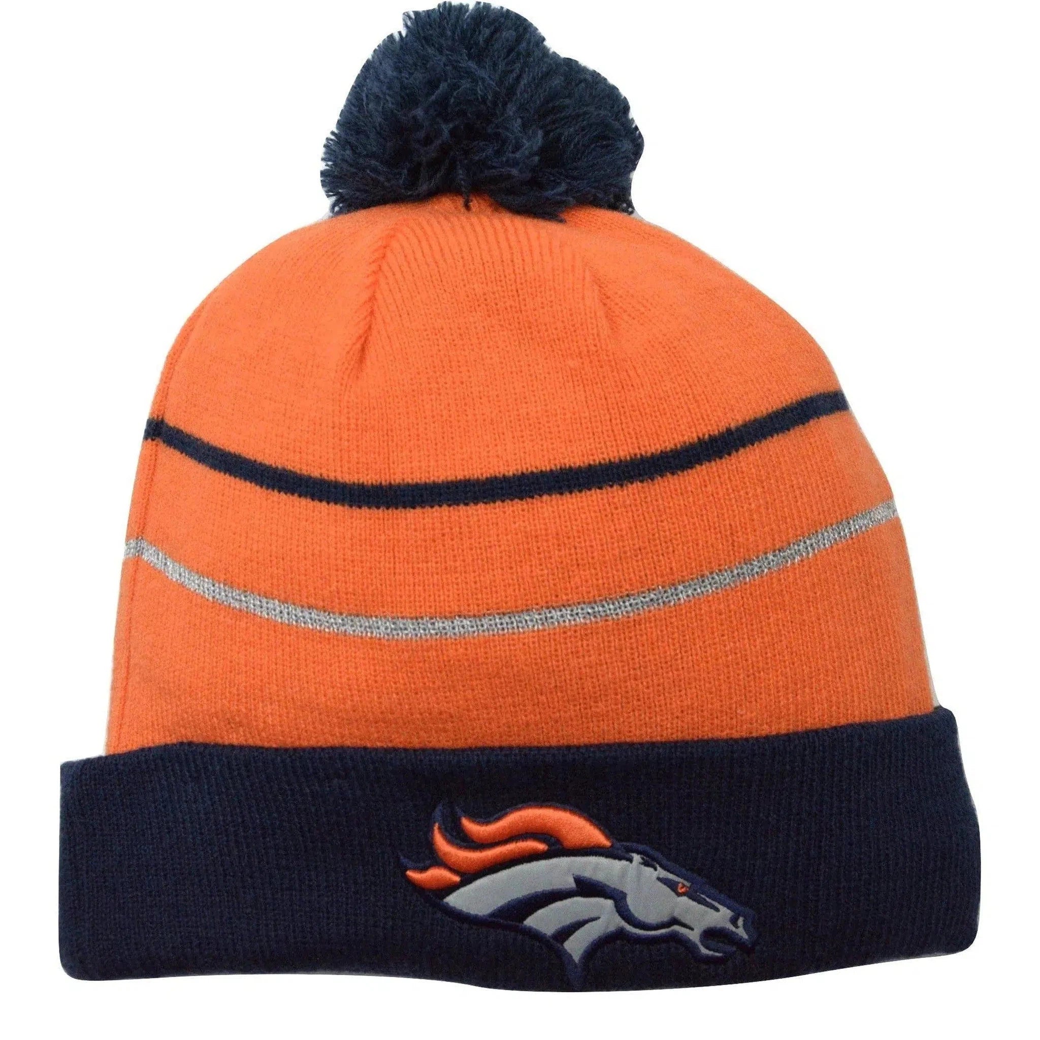 Denver Broncos New Era NFL Football Sport Knit Pom Pom Cuffed Beanie Winter Hat