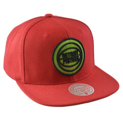 Detroit Pistons NBA Reverse Grinch Men's Basketball Snapback Cap Flat bill Hat by Mitchell & Ness