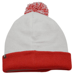 Detroit Red Wings NHL White & Red Classic Knit Beanie Pom Winter Hat by Fanatics