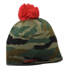 Detroit Red Wings Reebok NHL Hockey Camo Cuffless Beanie Knit Hat with Pom