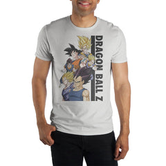 Dragon Ball Z Anime TV Series Graphic Short Sleeve White T-shirt