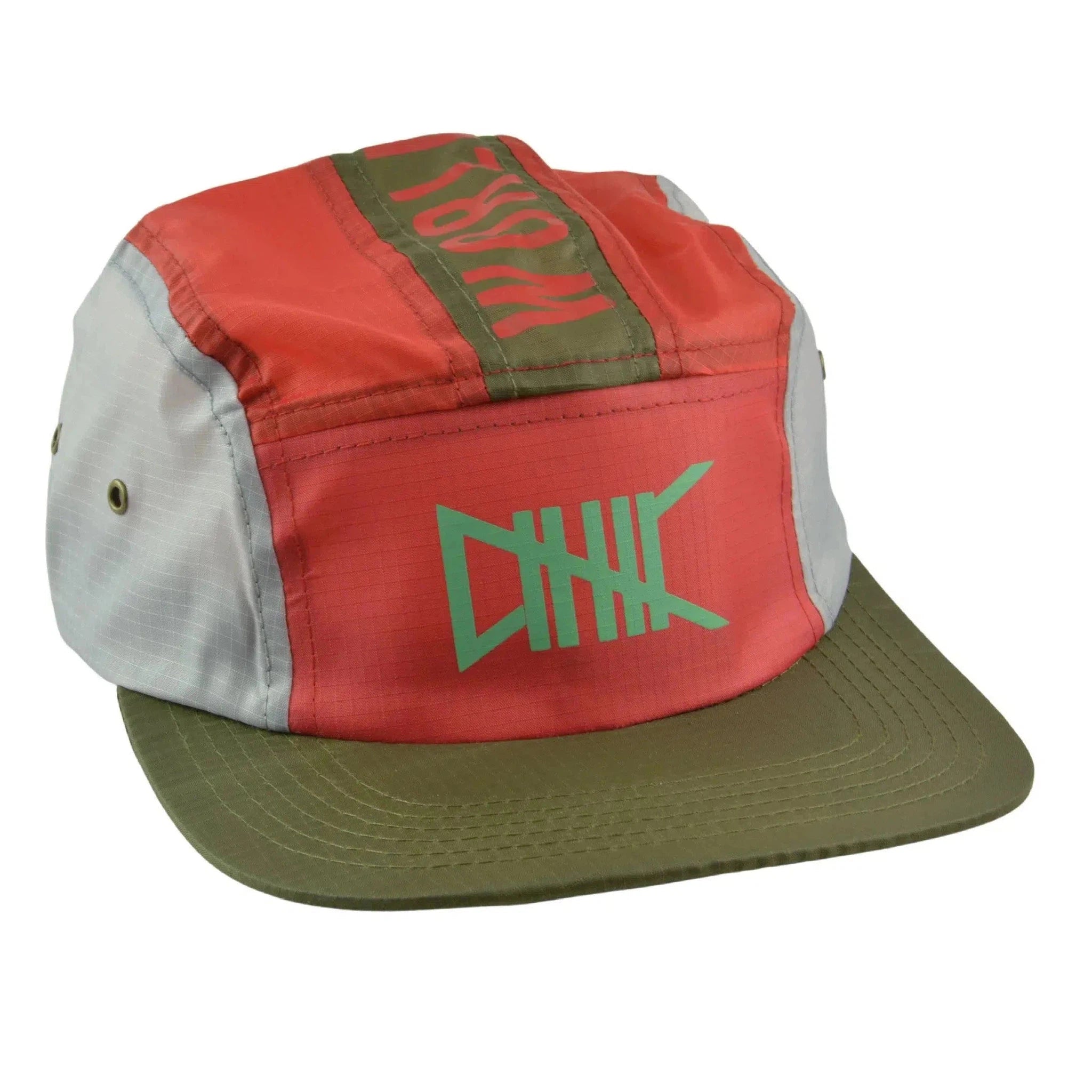 ETHIK Worldwide Tri Color Lightweight Adjustable 5 Panel Flat Bill Camper Hat