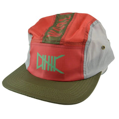 ETHIK Worldwide Tri Color Lightweight Adjustable 5 Panel Flat Bill Camper Hat