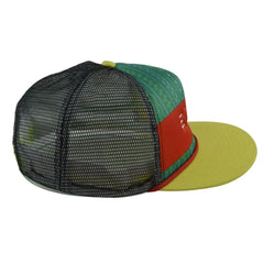 ETHIK Worldwide Yellow, Black & Green Meshback Adjustable Snapback Flat Bill Hat