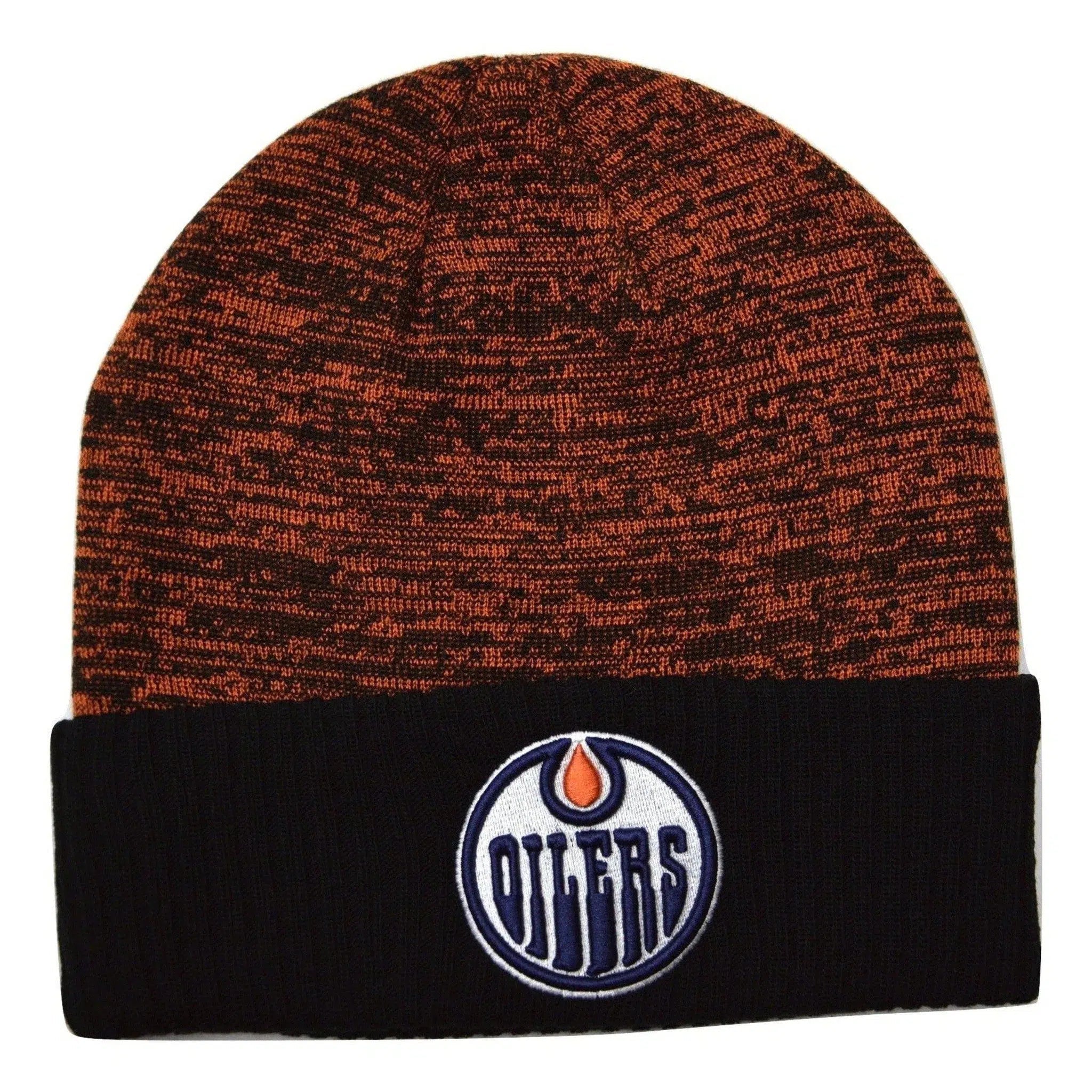 Edmonton Oilers NHL Hockey Space Dye Knit Cuffed Winter Hat