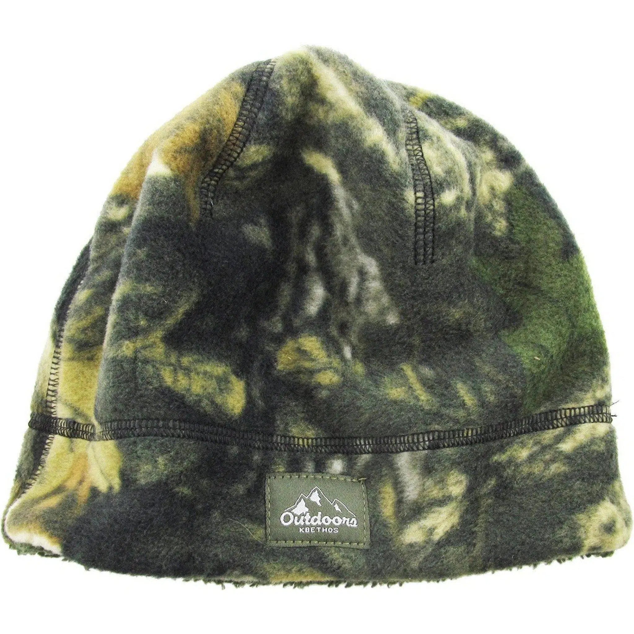 Fleece Fur Lined Sherpa Skull Cap Camo Knit Winter Hat Camouflage Beanie