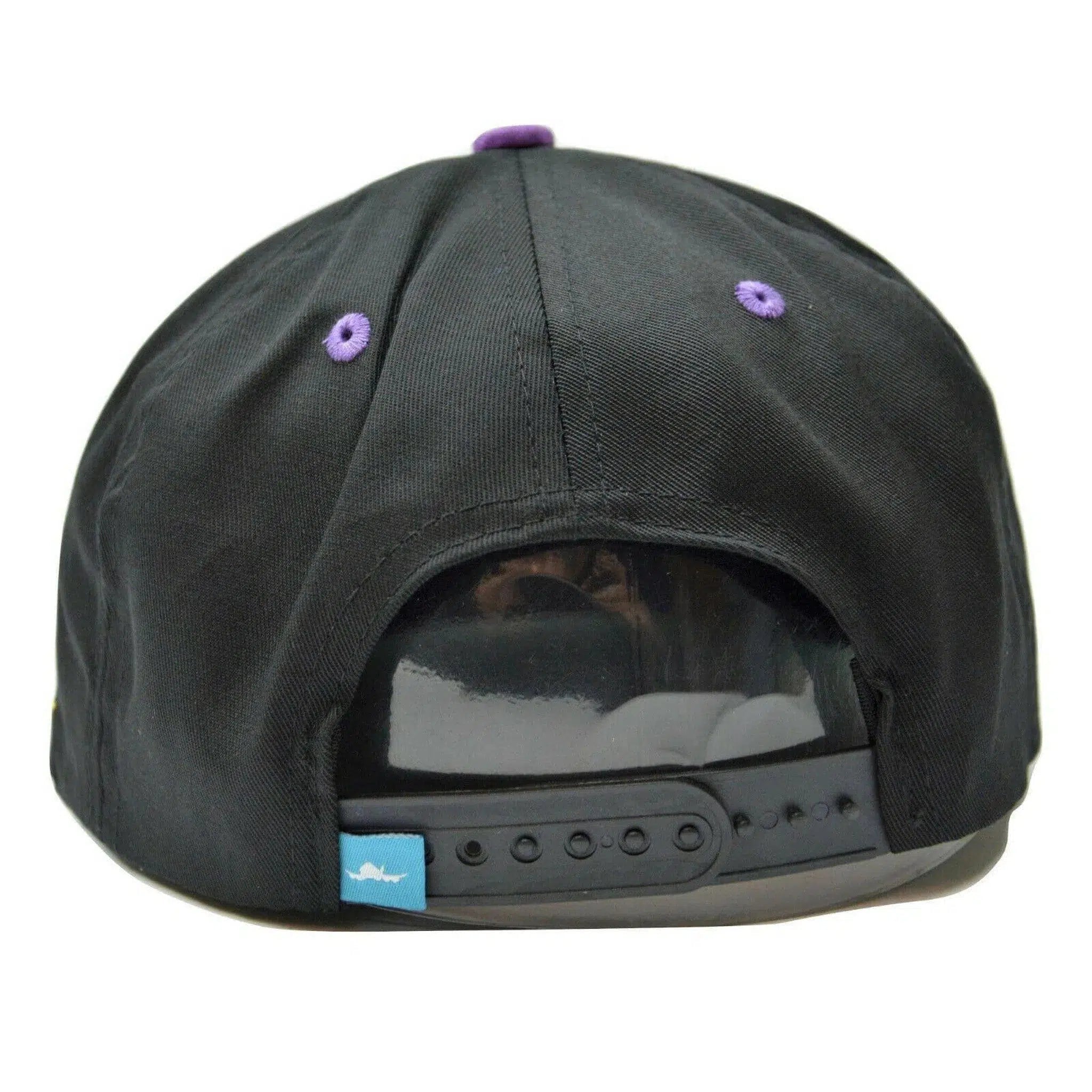 Fly Society 2 Tone Color Black & Purple Adjustable Snapback Cap