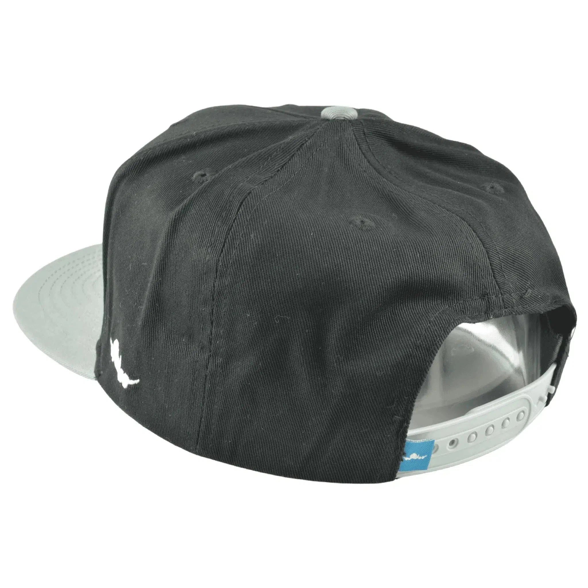 Fly Society FLY Wings' 2Tone Black & Gray Adjustable Snapback Flat Bill Hat