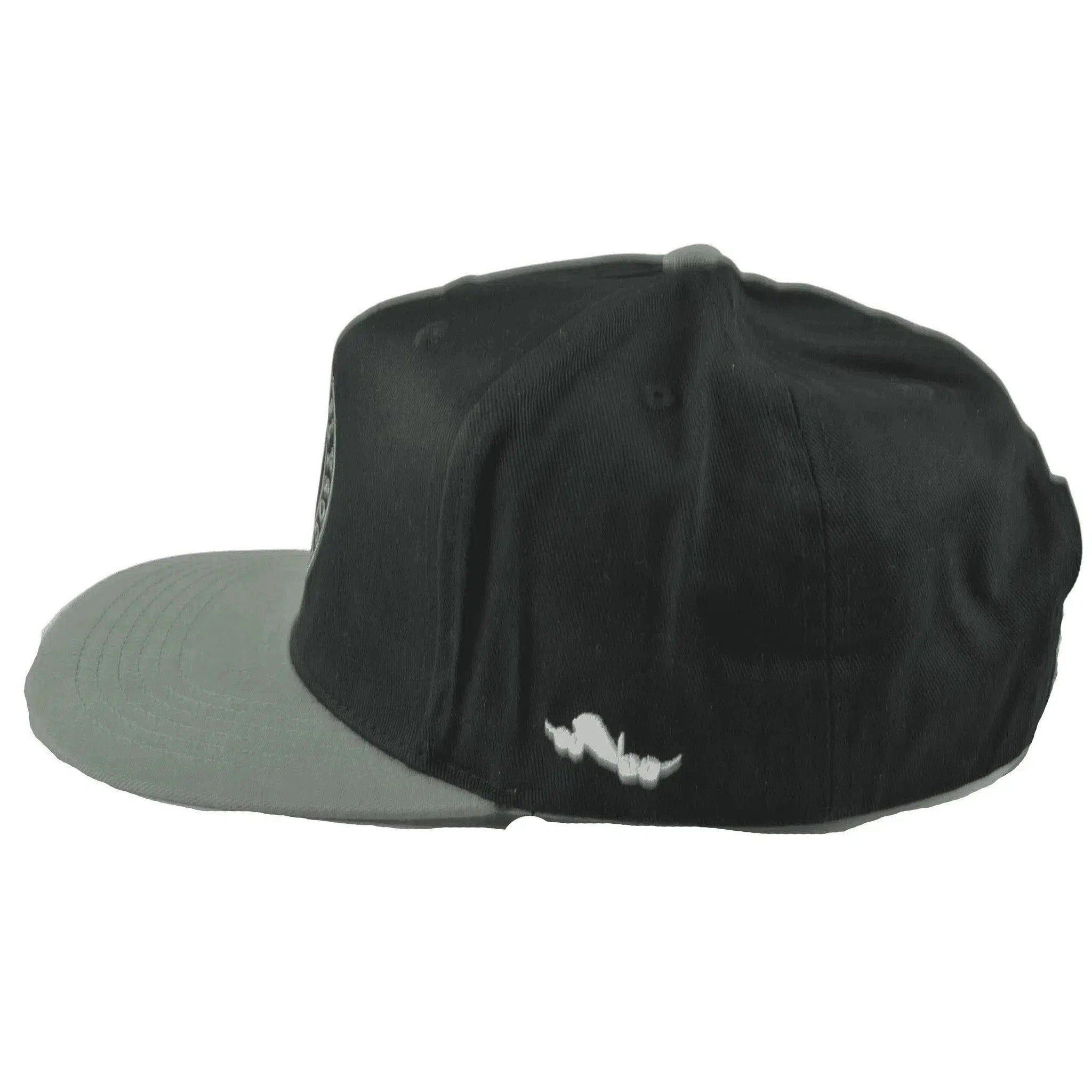 Fly Society FLY Wings' 2Tone Black & Gray Adjustable Snapback Flat Bill Hat