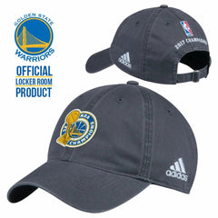 Golden State Warriors Adidas 2017 NBA Basketball Champions Slouch Cap Dad Hat