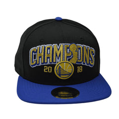 Golden State Warriors NBA 18 Champions 9FIFTY Flat Bill Snapback Hat by New Era