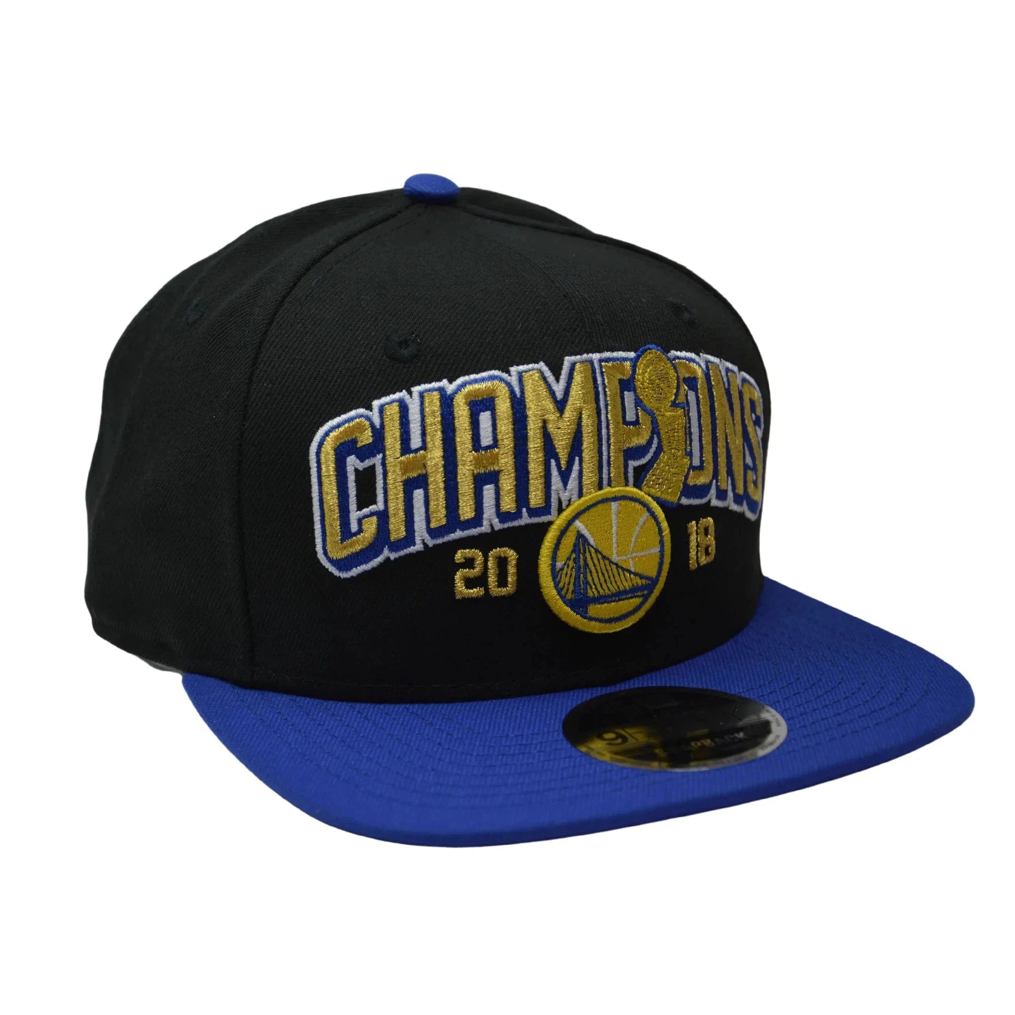 Golden State Warriors NBA 18 Champions 9FIFTY Flat Bill Snapback Hat by New Era