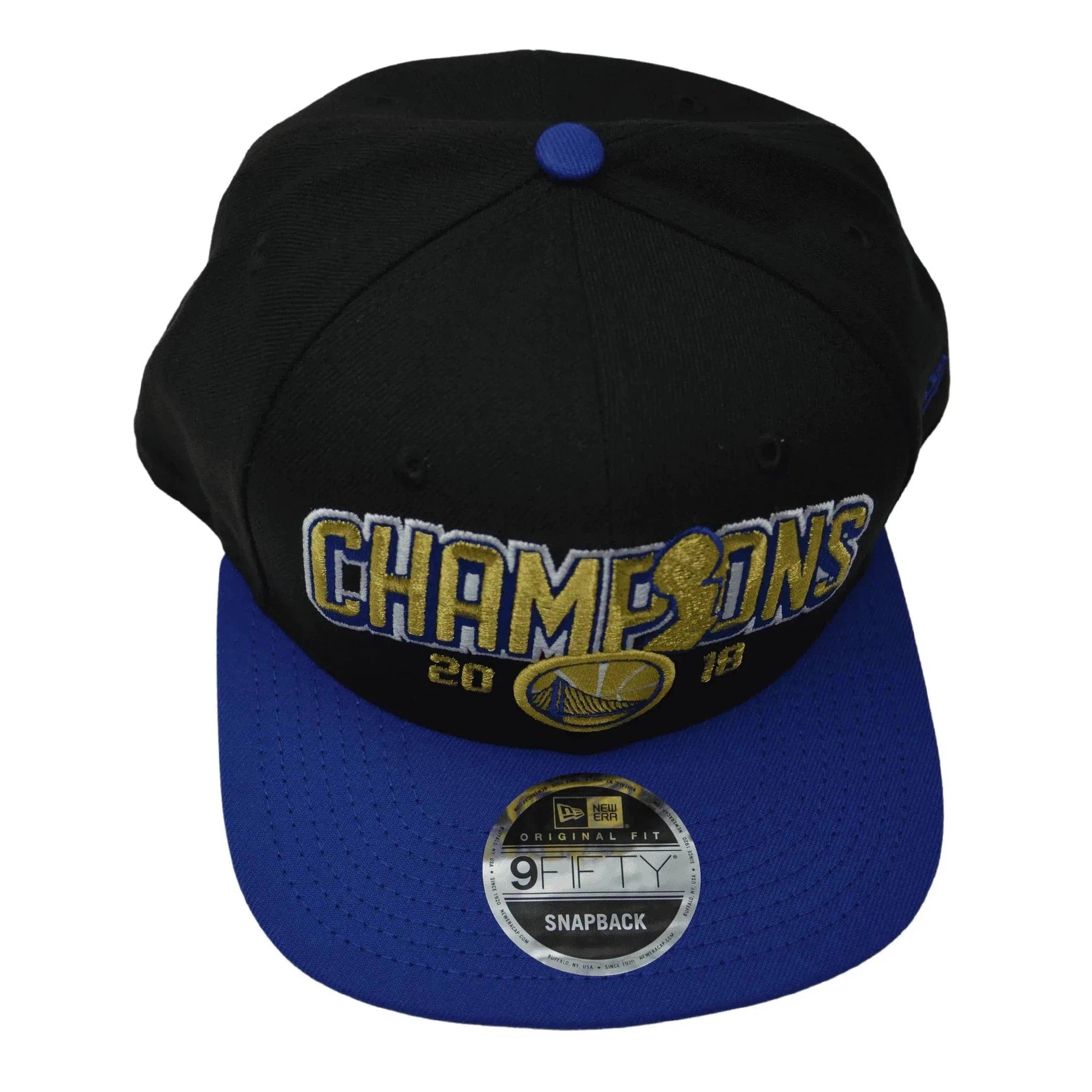 Golden State Warriors NBA 18 Champions 9FIFTY Flat Bill Snapback Hat by New Era