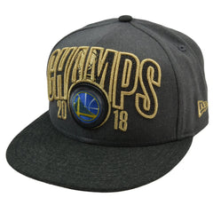 Golden State Warriors NBA Champions 9FIFTY Gray Snapback Hat by New Era