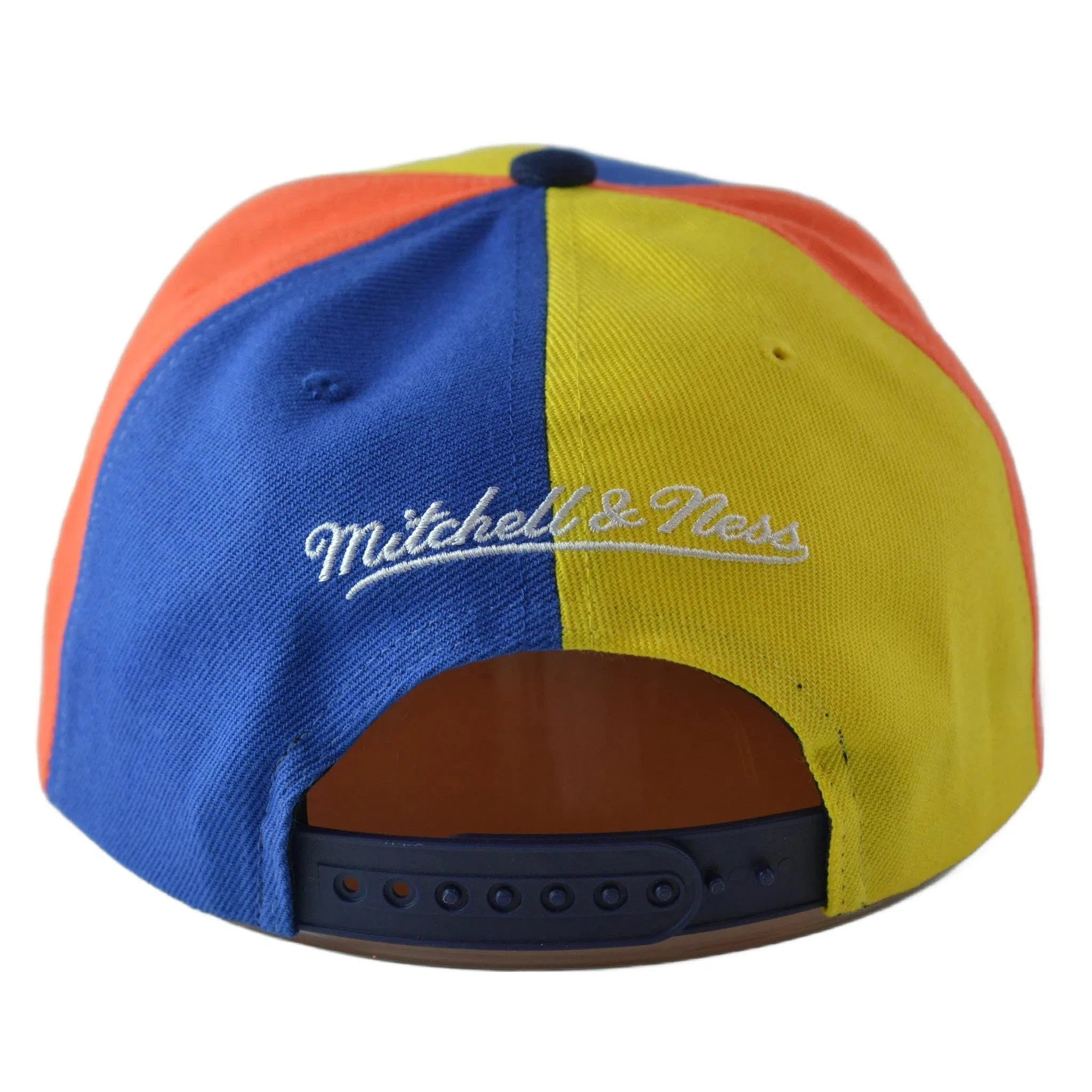 Golden State Warriors NBA Team Era Pinwheel Men's Snapback Cap, Flat Bill Hat by Mitchell & Ness