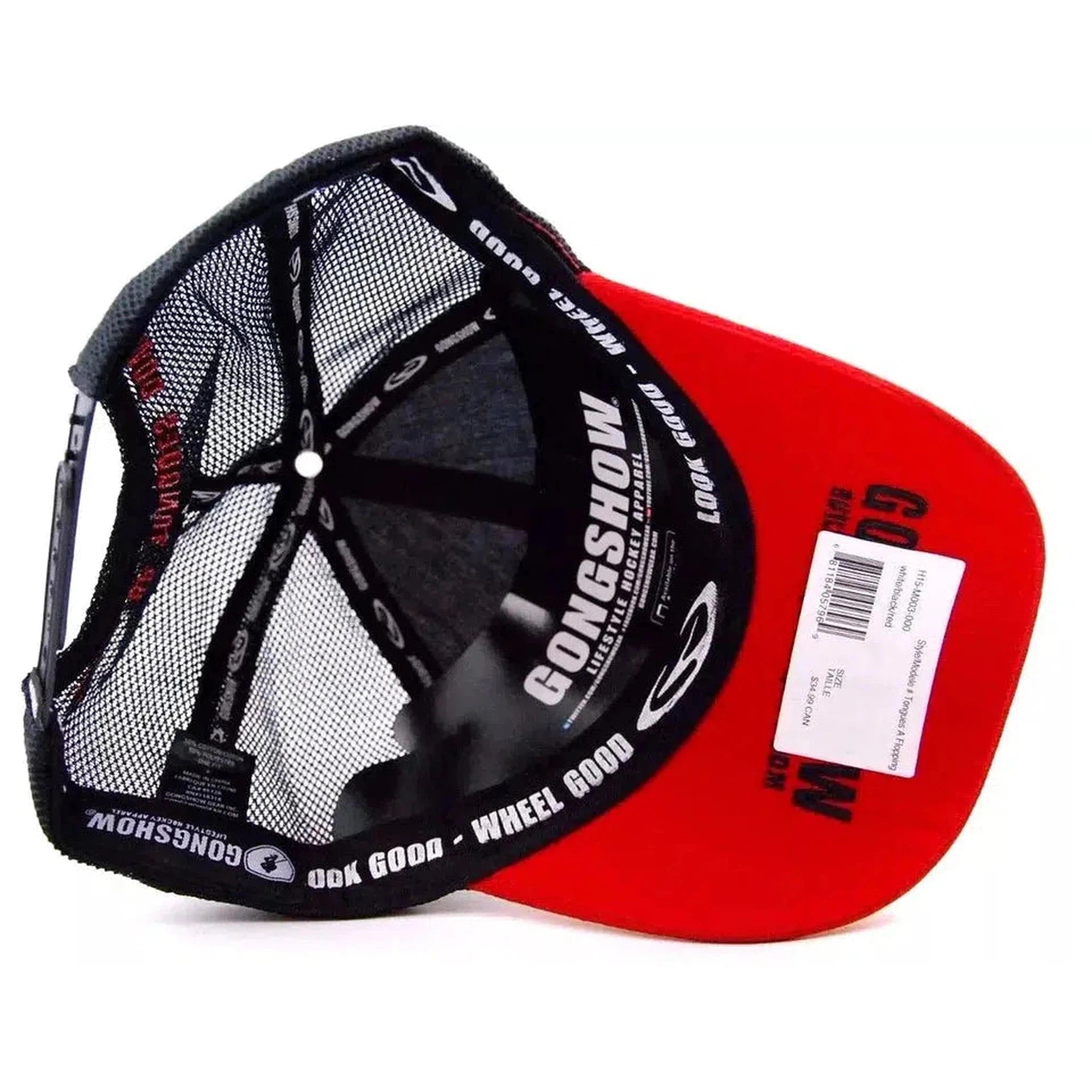 Gongshow Hockey Tongues a Flopping Mesh Back Cap Snapback Adjustable Hockey Hat