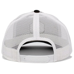 Great Outdoors Leather Patched White & Camouflage Snapback Cap Trucker Hat