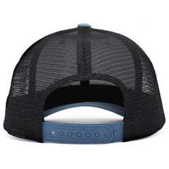 Great Outdoors Wild Mountain Blue & Black Snapback Cap Trucker Hat