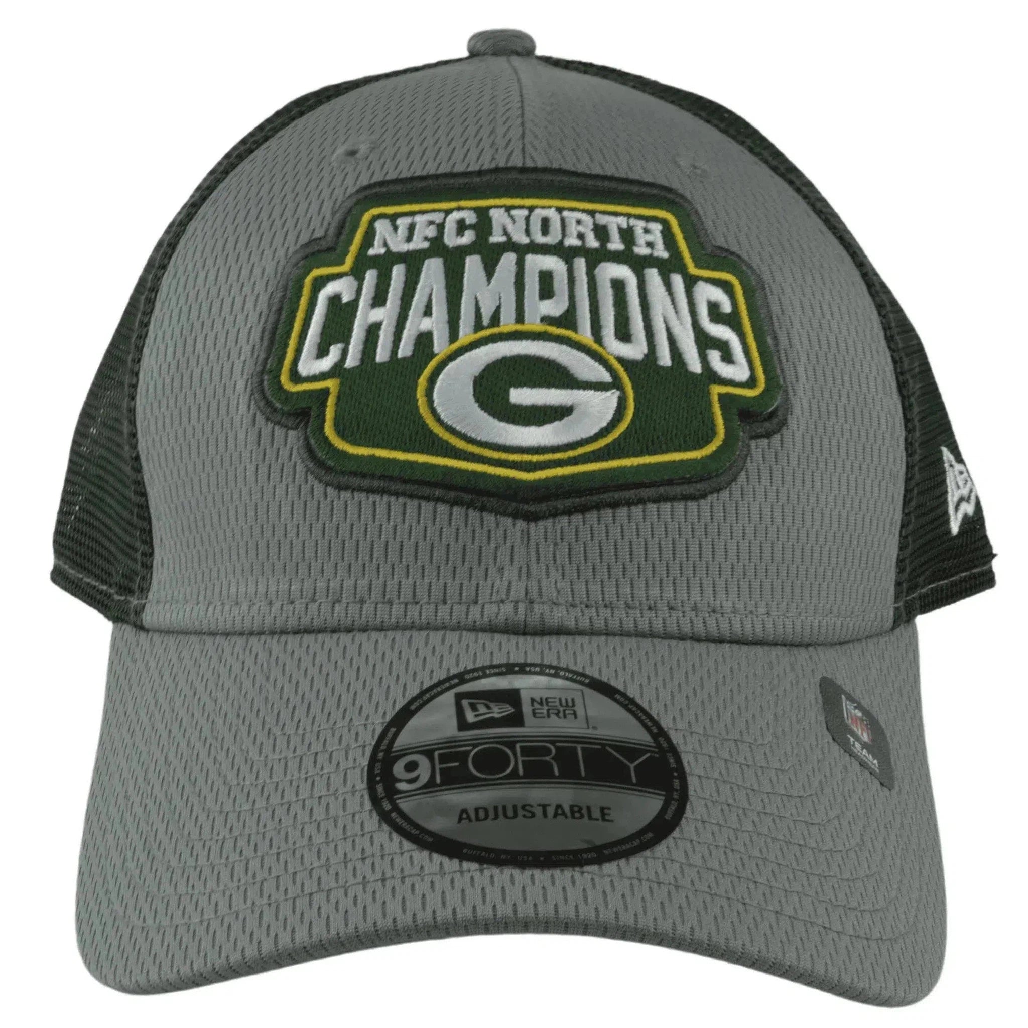 Green Bay Packers New Era 9FORTY NFC North Champions 2Tone Gray NFL Hat