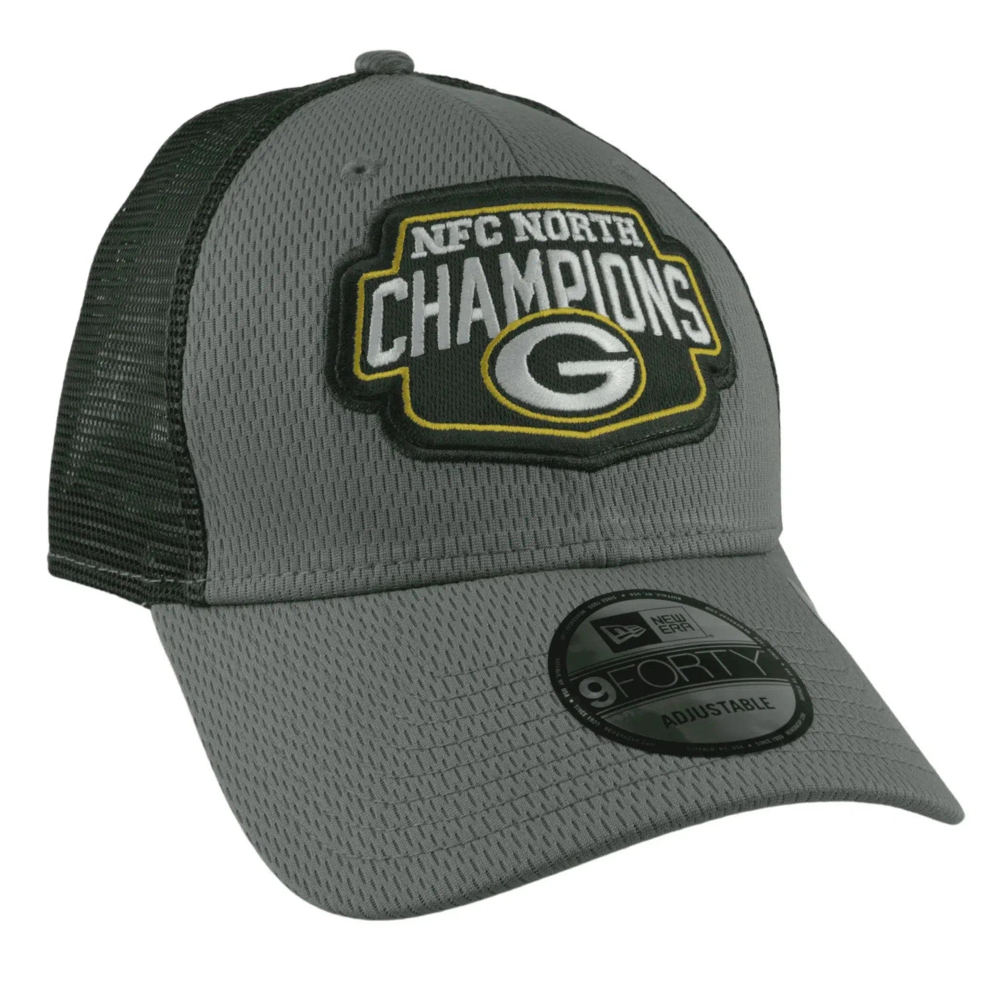 Green Bay Packers New Era 9FORTY NFC North Champions 2Tone Gray NFL Hat