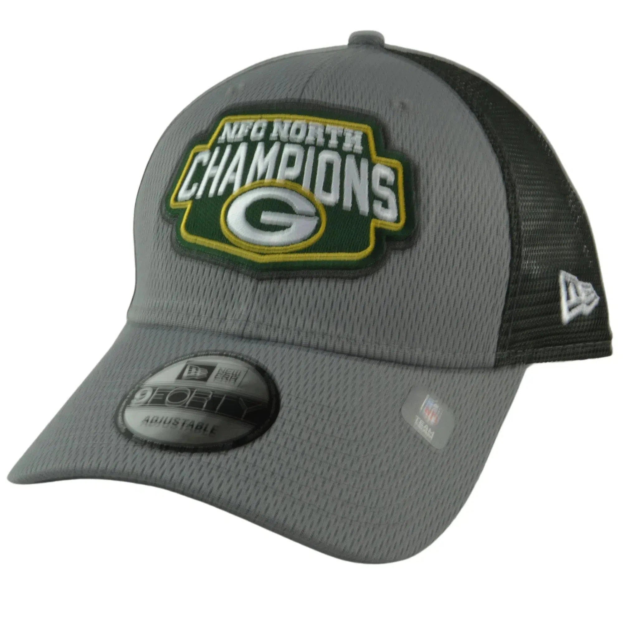 Green Bay Packers New Era 9FORTY NFC North Champions 2Tone Gray NFL Hat