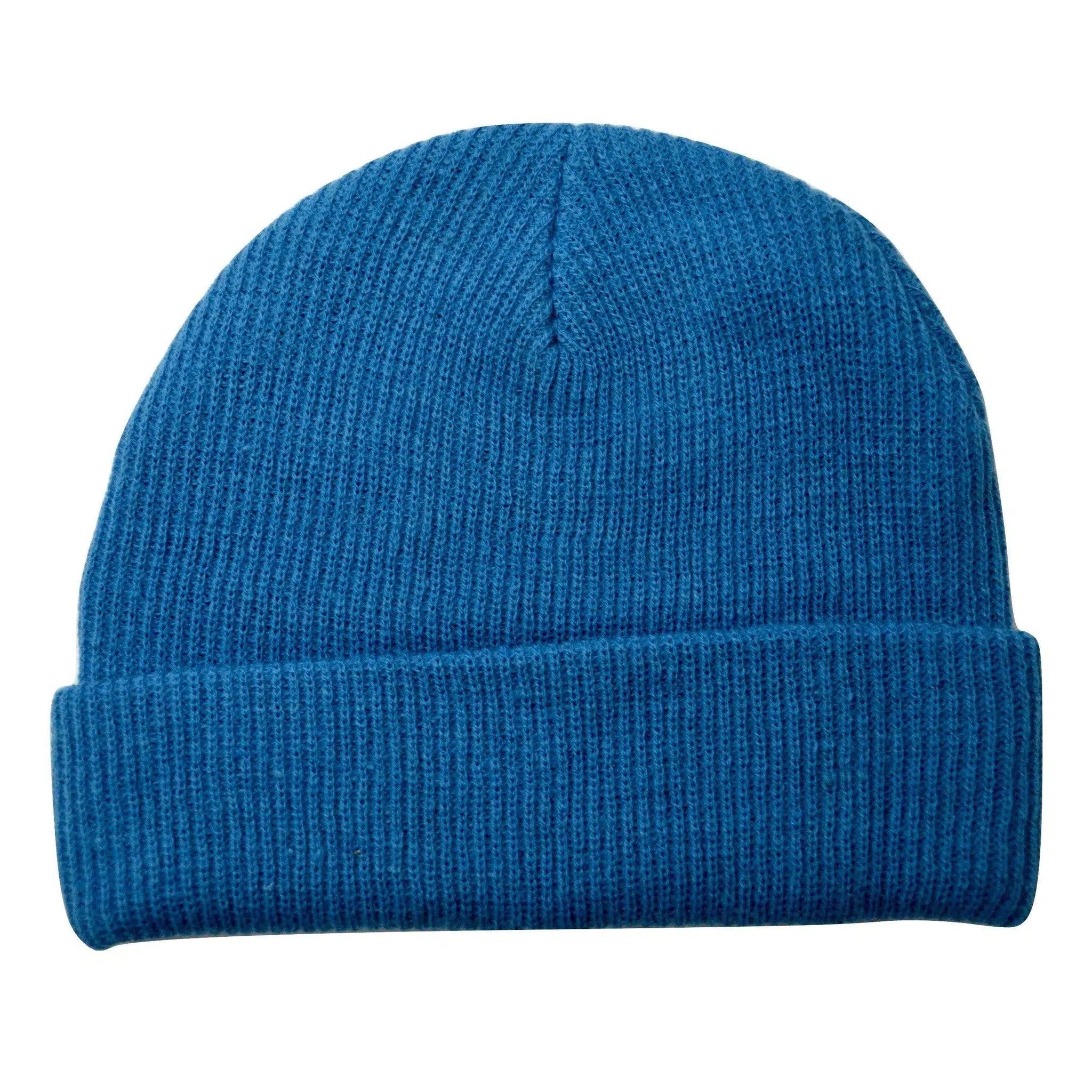 Grenade Max Beanie Blue Ribbed Cuffed Knit Watch Cap Toque Style Winter Hat