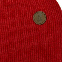 Grenade Thunder Dome Red Long Ribbed Knit Beanie Toque Style Winter Hat