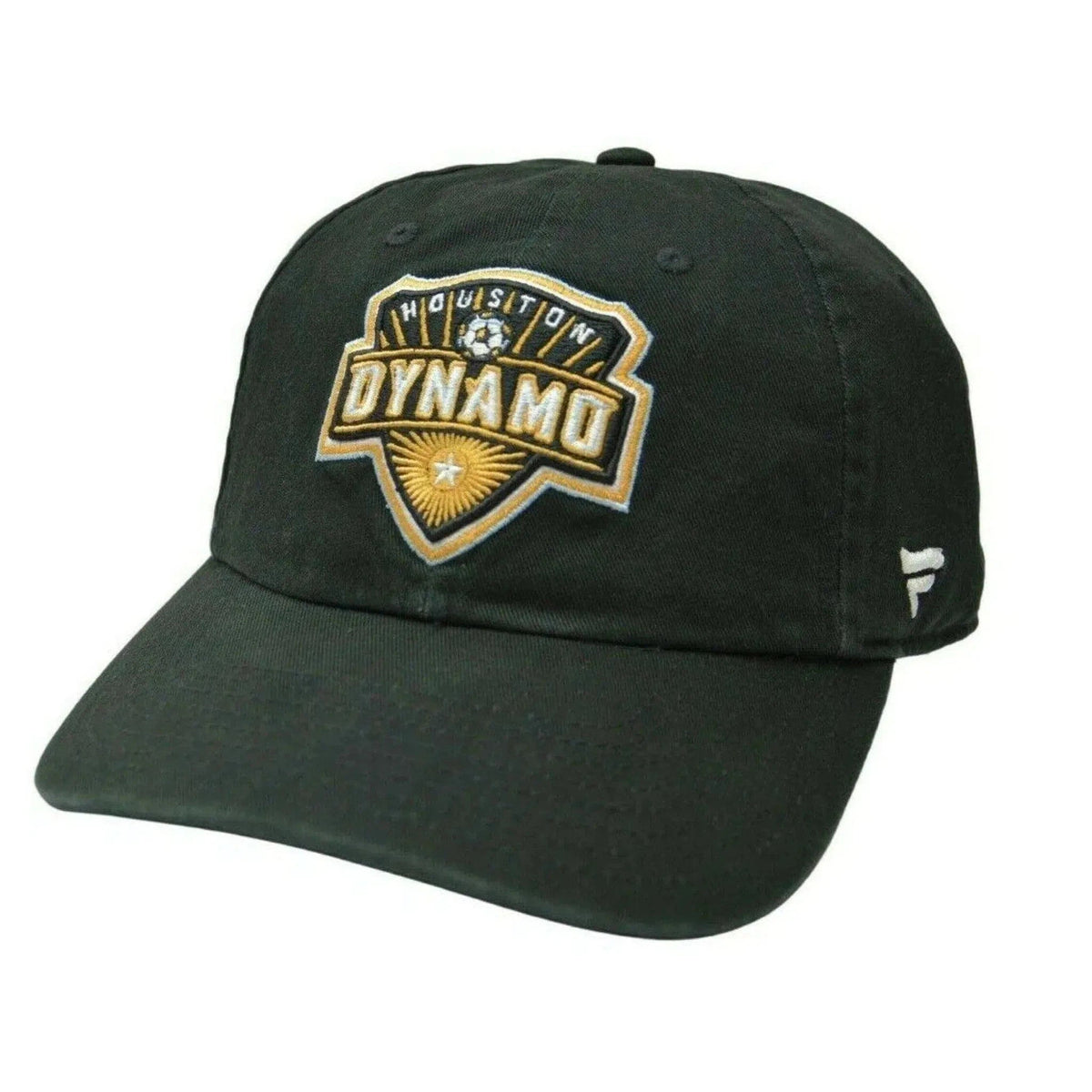 Houston Dynamo MLS Soccer Team Black Slouch Dad Hat Adjustable Cap