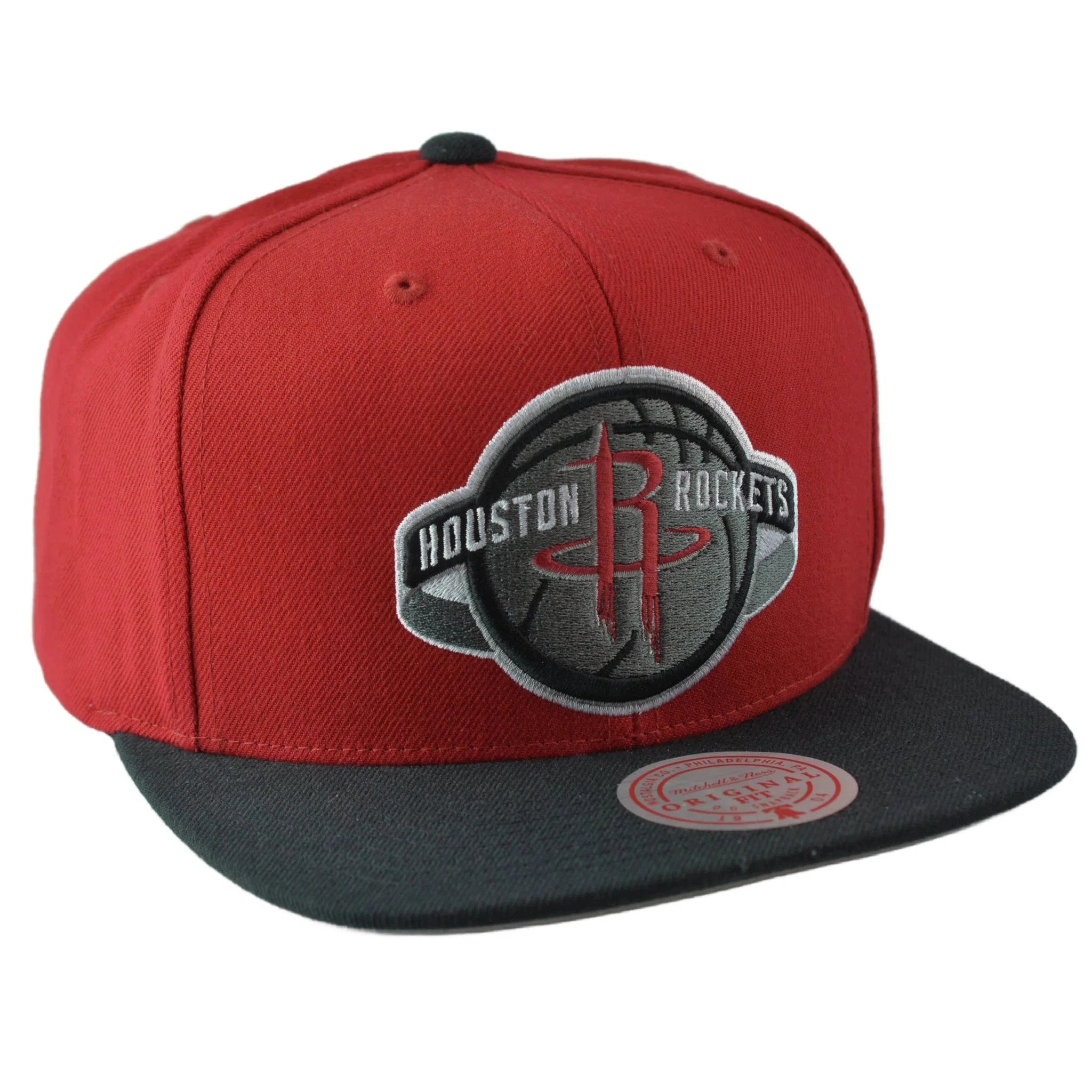 Houston Rockets 2 Tone NBA Team Wool Blend Men's Snapback Hat by Mitchell & Ness