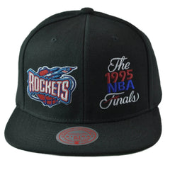 Houston Rockets Double Whammy 1995 NBA Finals Mens Snapback Hat by Mitchell & Ness