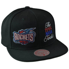 Houston Rockets Double Whammy 1995 NBA Finals Mens Snapback Hat by Mitchell & Ness