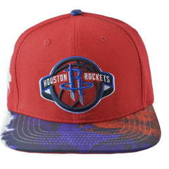 Houston Rockets NBA Dip Dye Team Wool Blend Men's Snapback Hat by Pro Standard