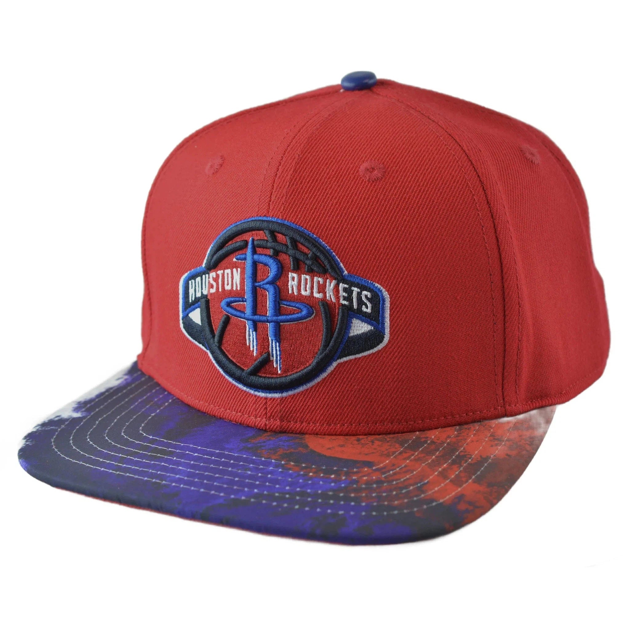 Houston Rockets NBA Dip Dye Team Wool Blend Men's Snapback Hat by Pro Standard