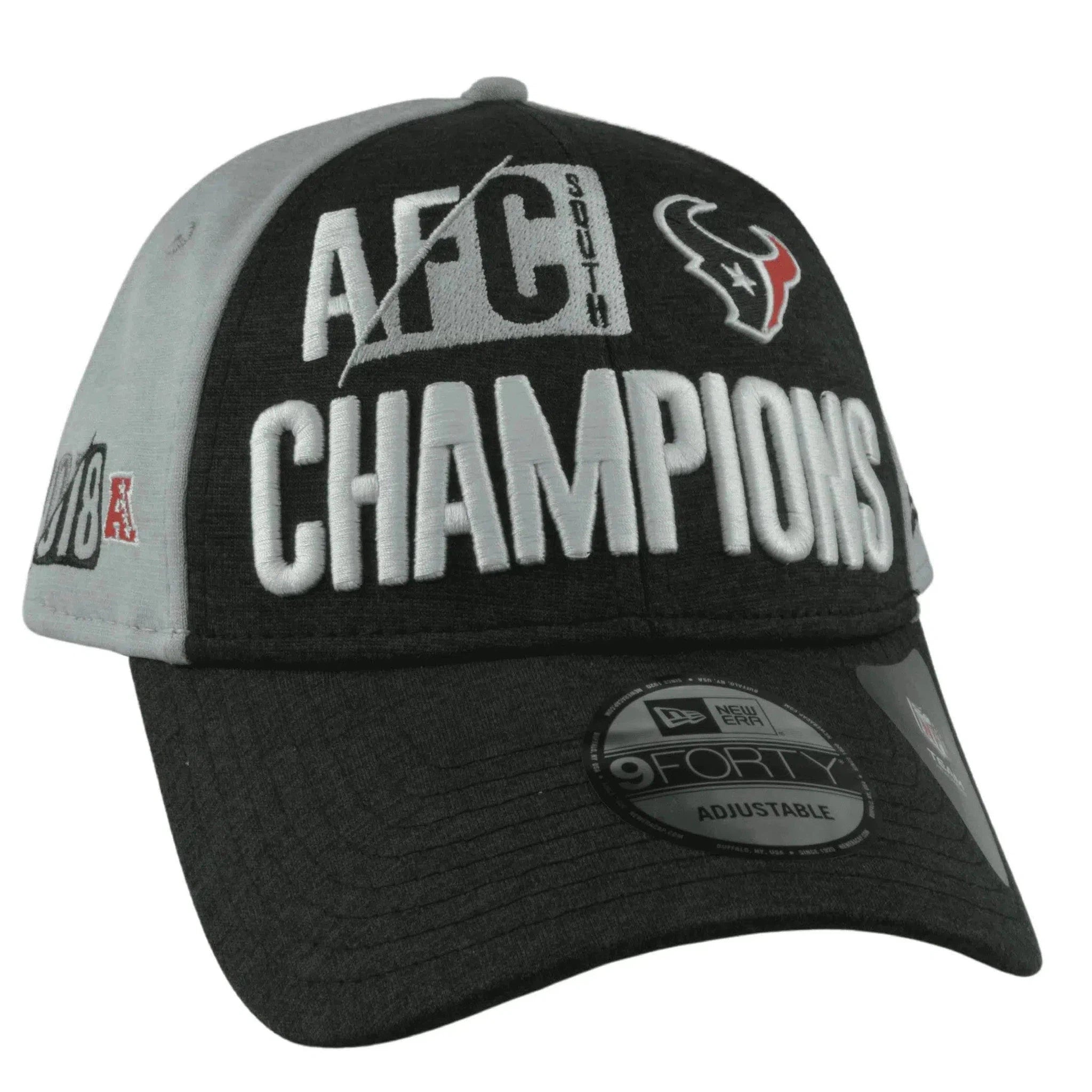 Houston Texans New Era 9FORTY AFC South Champions 2 Tone Gray Adjustable NFL Hat