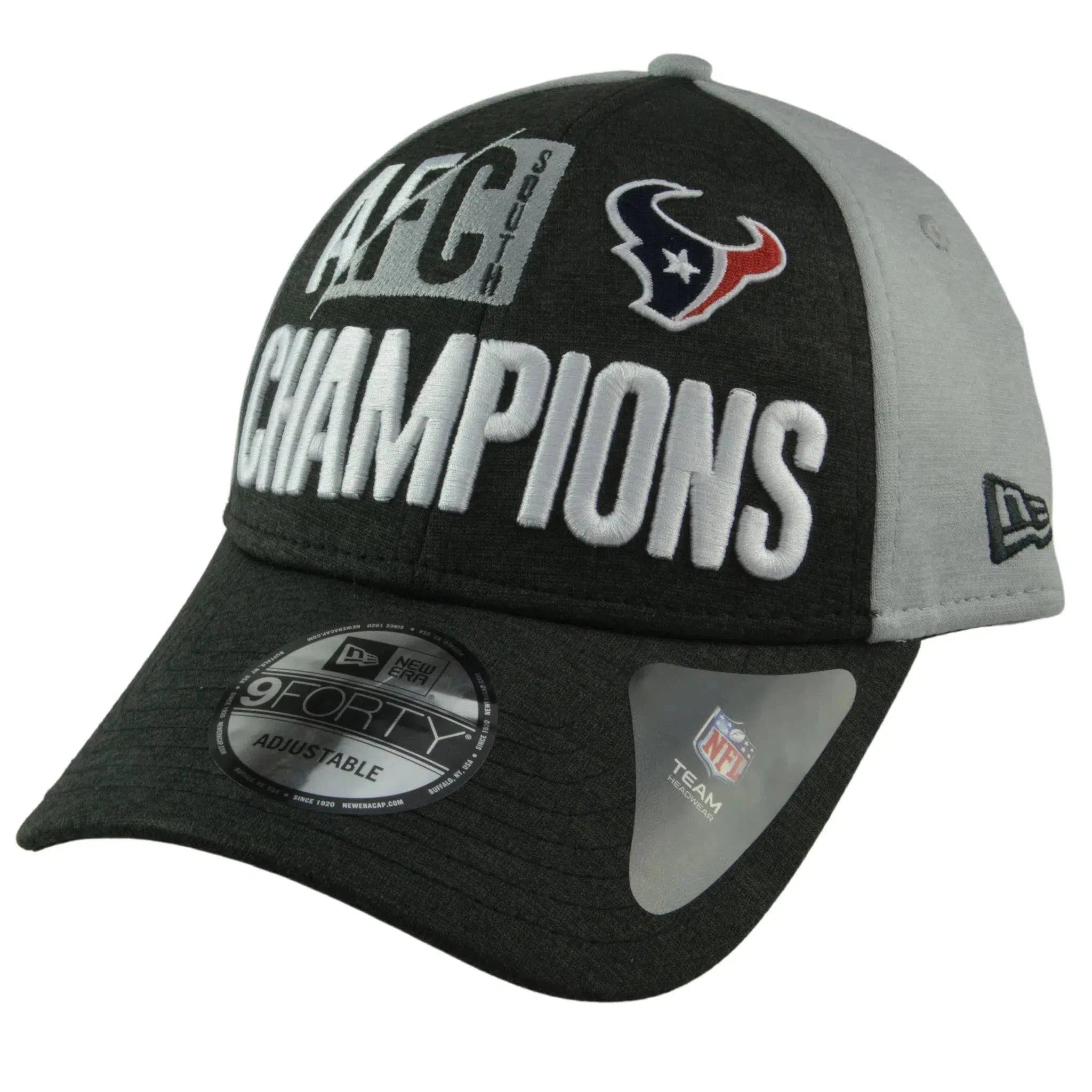 Houston Texans New Era 9FORTY AFC South Champions 2 Tone Gray Adjustable NFL Hat