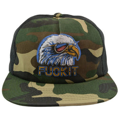 Huf Clothing Co. F*#% It Eagle Camo Trucker Mesh Back Snapback Hat