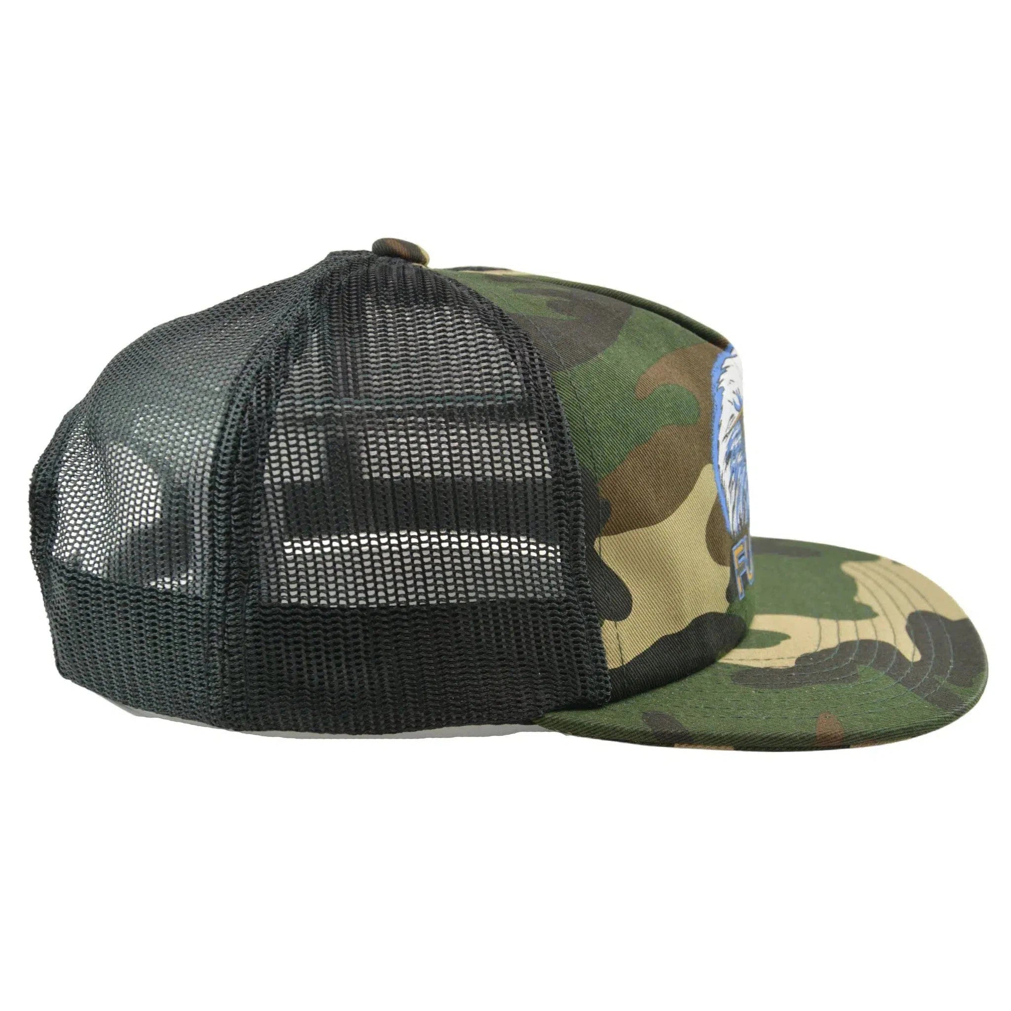 Huf Clothing Co. F*#% It Eagle Camo Trucker Mesh Back Snapback Hat