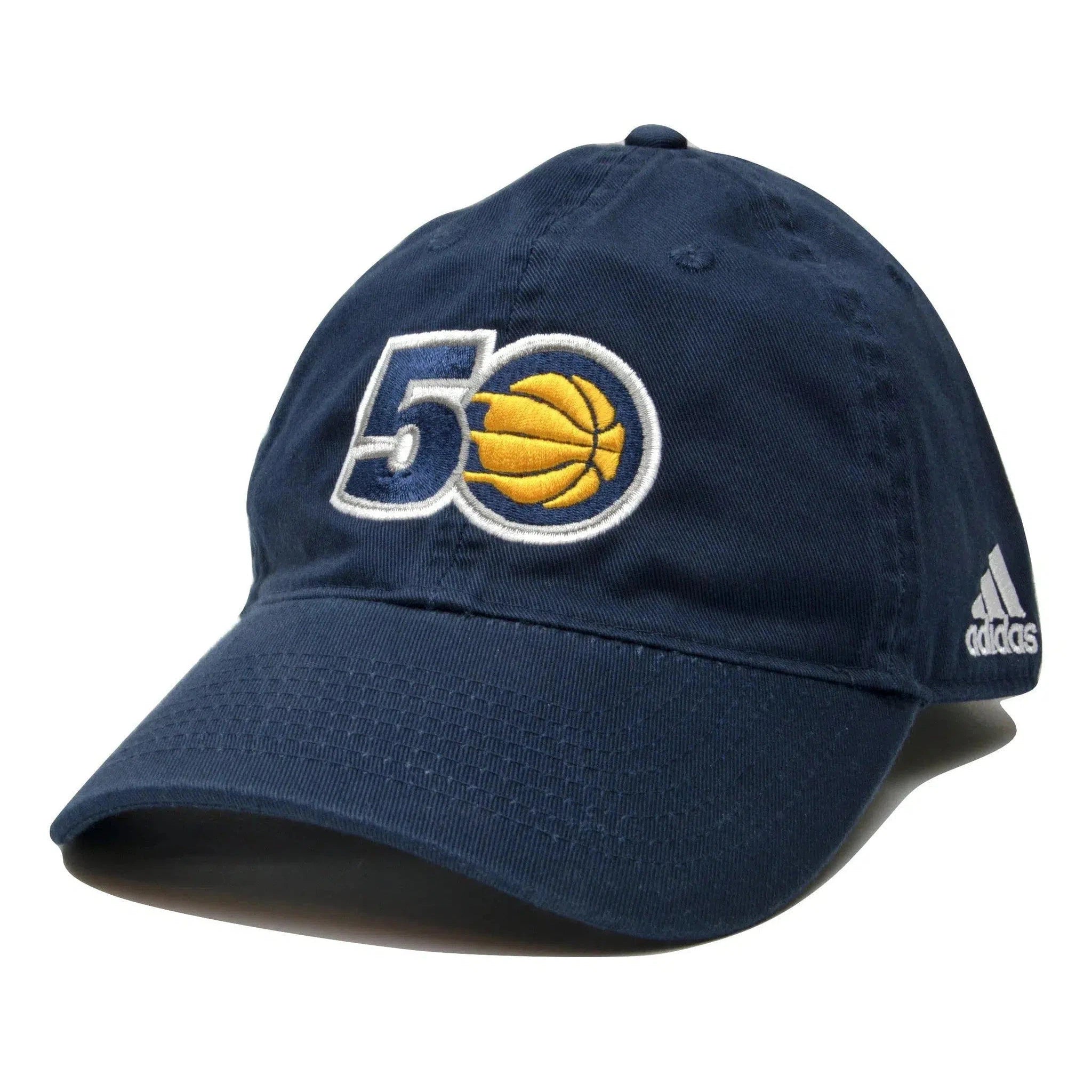 Indiana Pacers Adidas NBA Anniversary Basketball Slouch Dad Hat