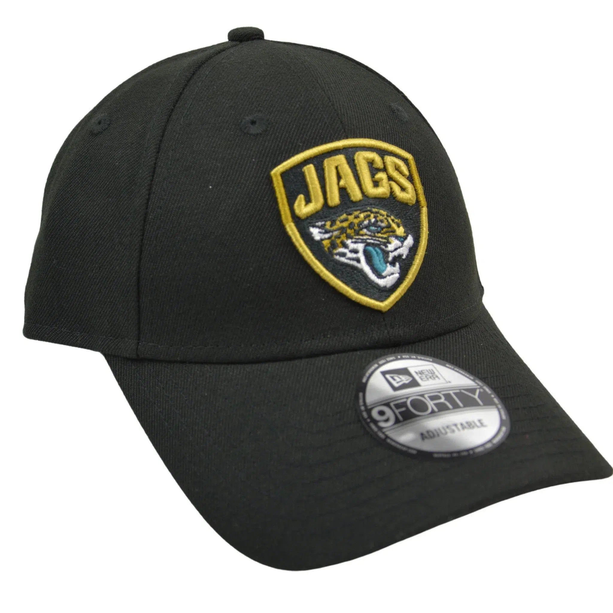 Jacksonville Jaguars New Era 9FORTY The League NFL Team Logo Adjustable Black Hat