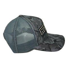KB ETHOS Hustle 24/7 365 Gray Camouflage Trucker Style Cap