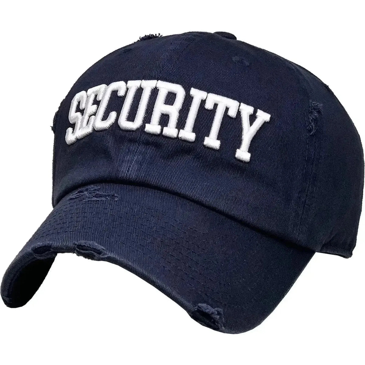 KB Ethos Navy Blue Distressed Security Tactical Dad Hat – 1st Responder Adjustable Cap