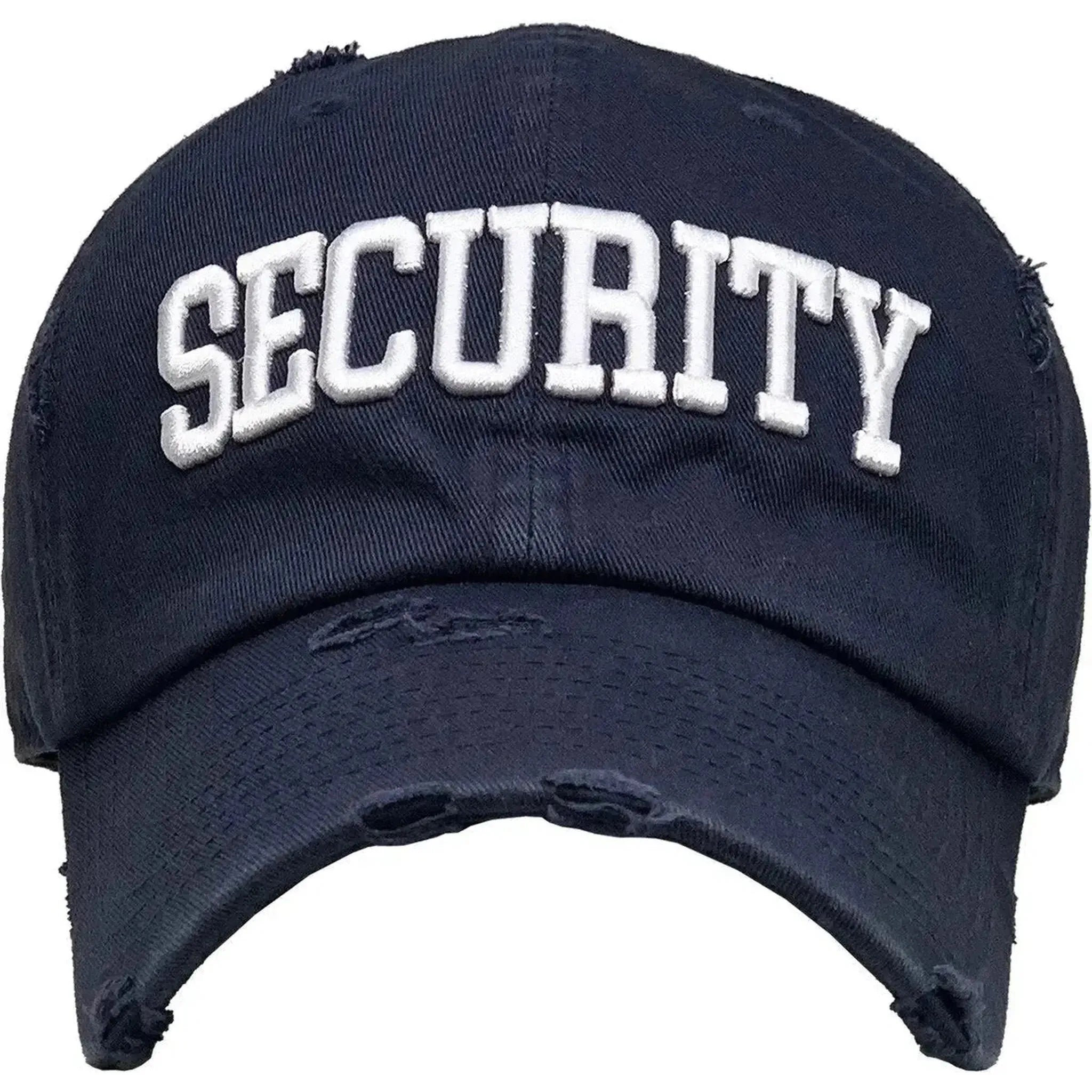 KB Ethos Navy Blue Distressed Security Tactical Dad Hat – 1st Responder Adjustable Cap