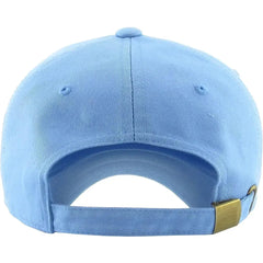 KB Ethos Classic New York Dad Hat – Soft Cotton Sky Blue Strapback Cap